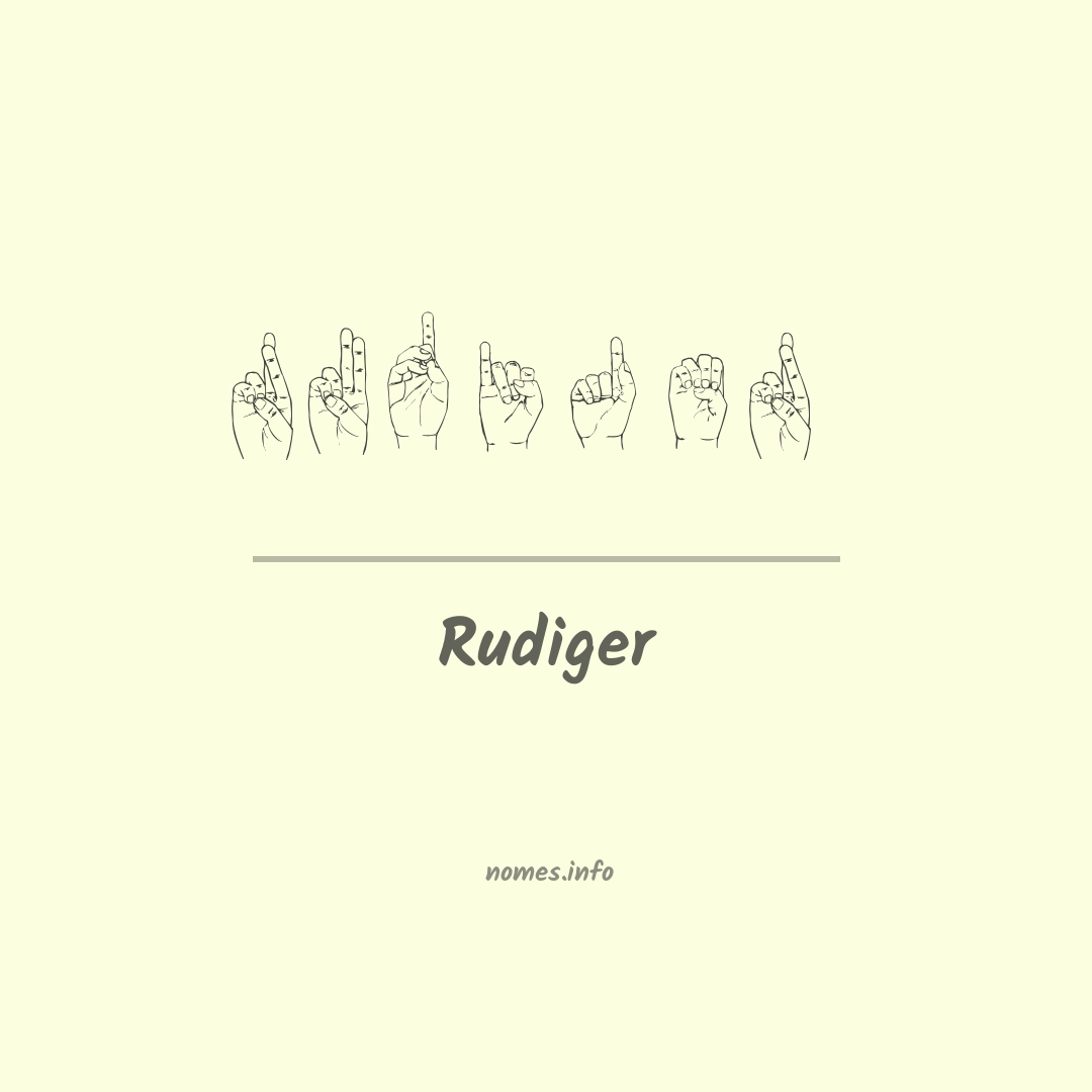 Rudiger em Libras