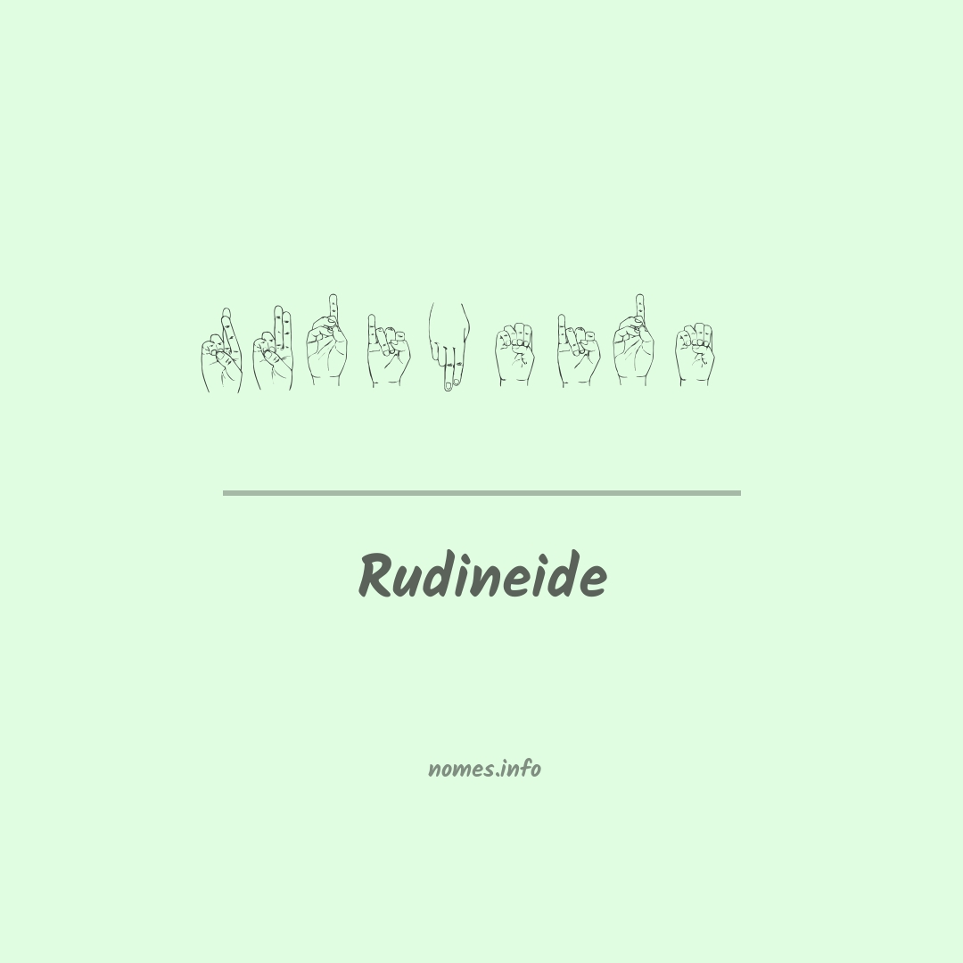 Rudineide em Libras