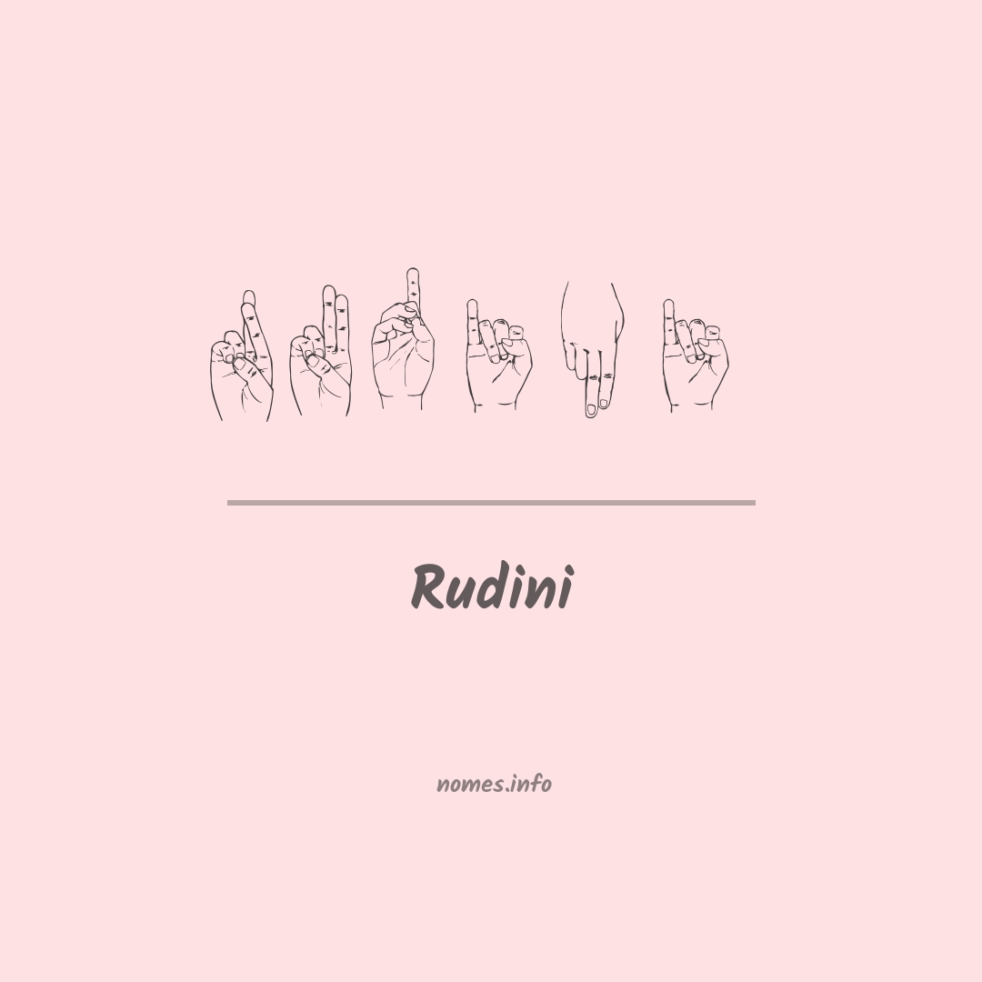 Rudini em Libras