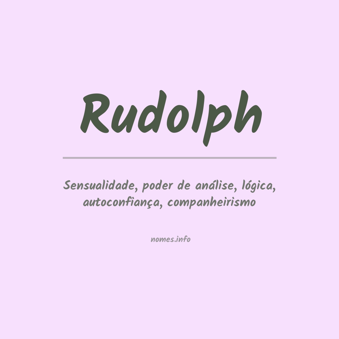 Significado do nome Rudolph