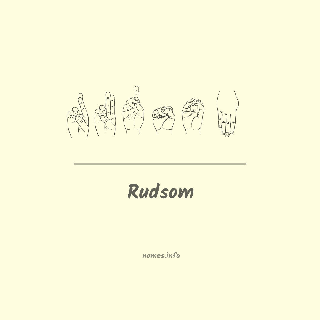 Rudsom em Libras