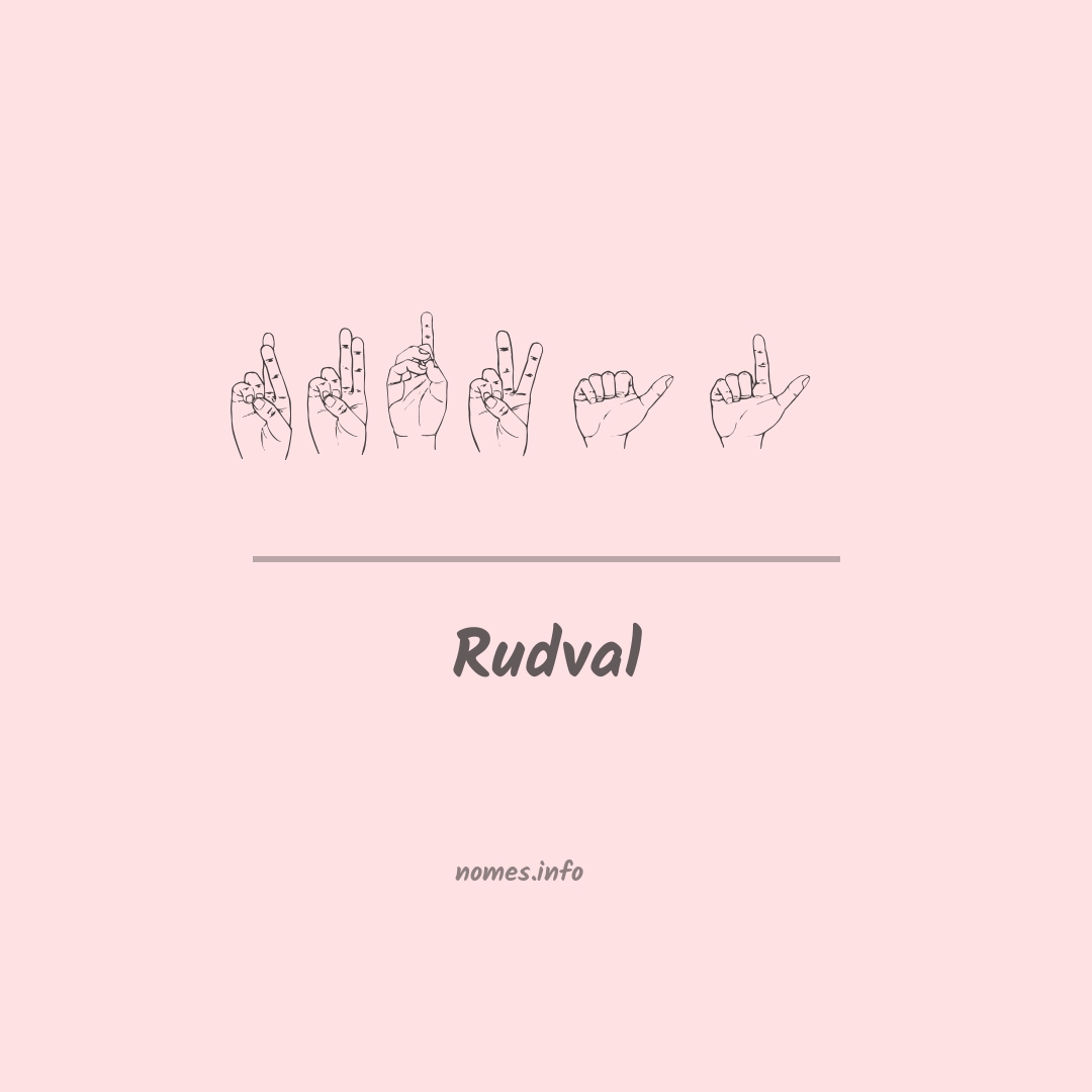 Rudval em Libras