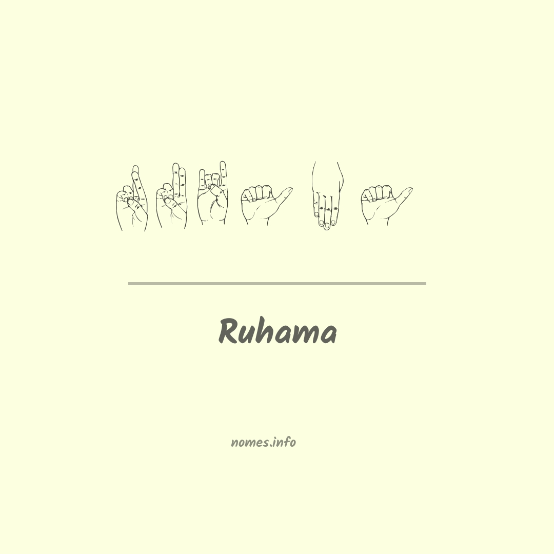 Ruhama em Libras