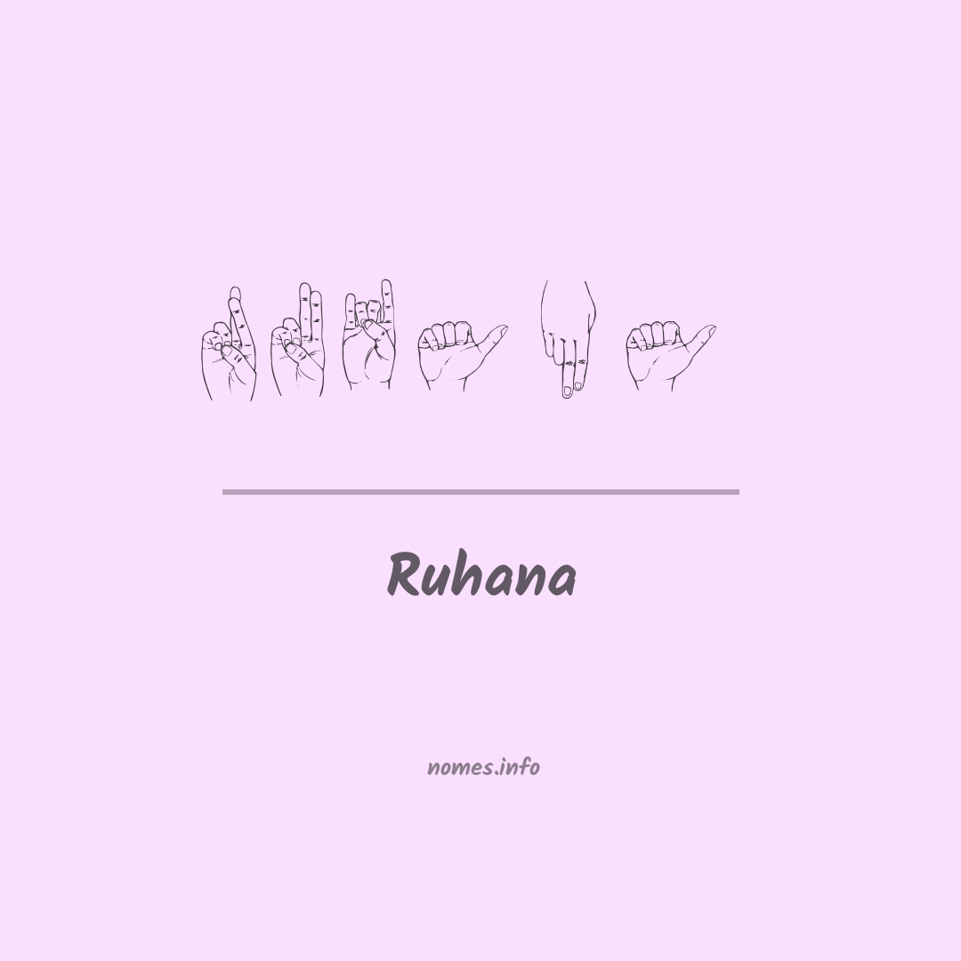 Ruhana em Libras