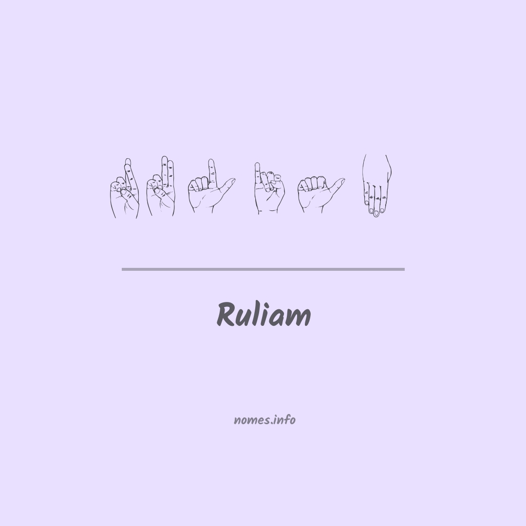 Ruliam em Libras