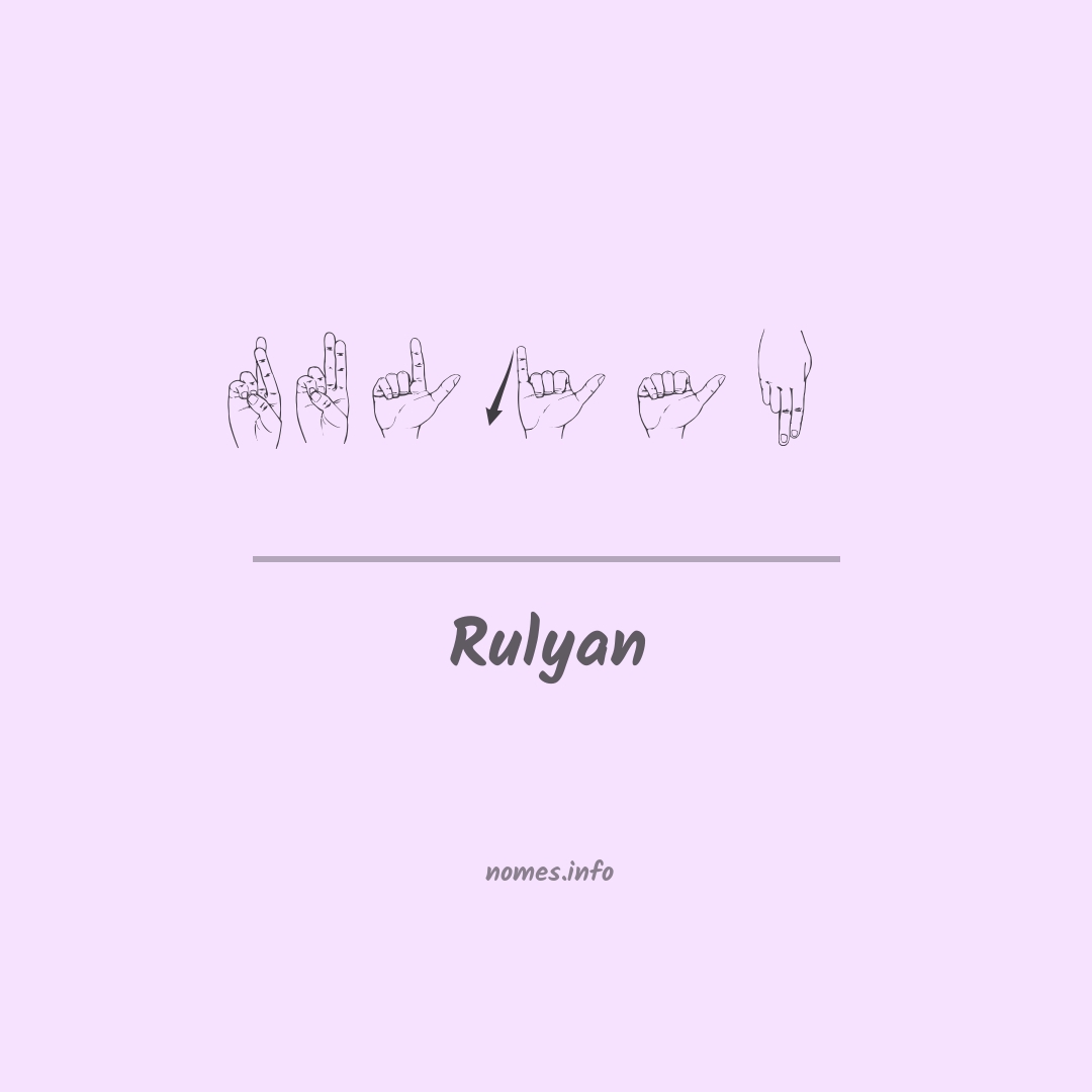 Rulyan em Libras