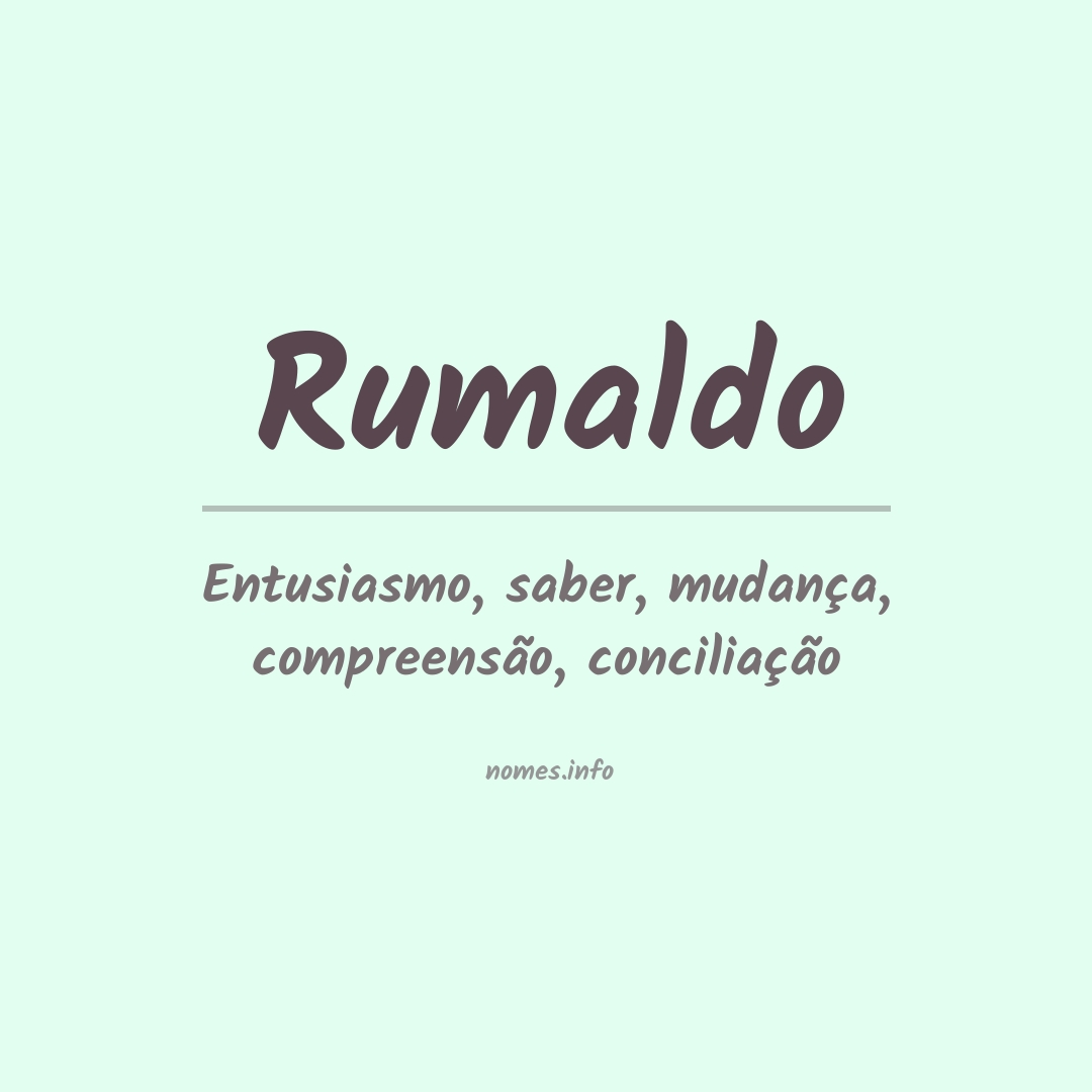 Significado do nome Rumaldo