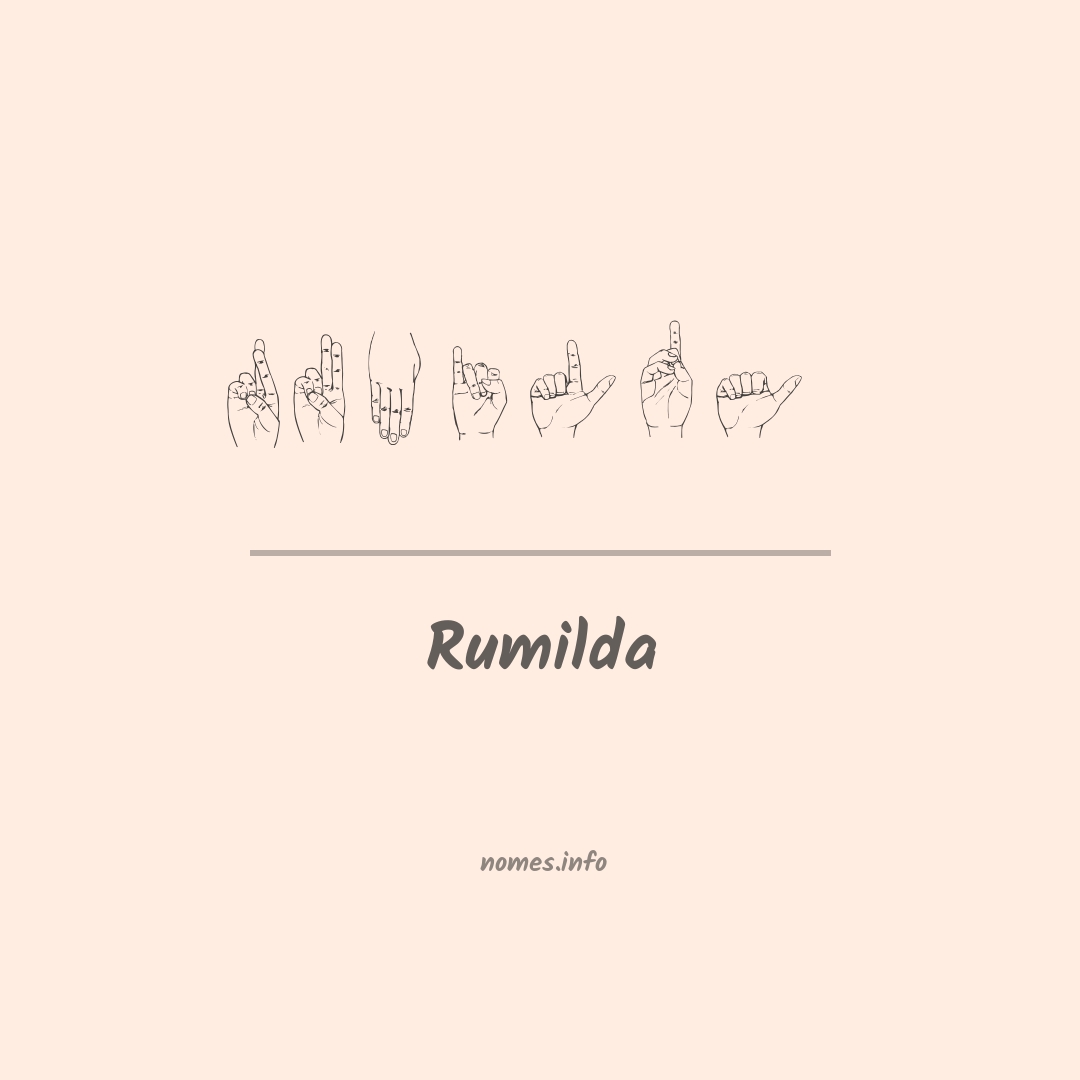 Rumilda em Libras