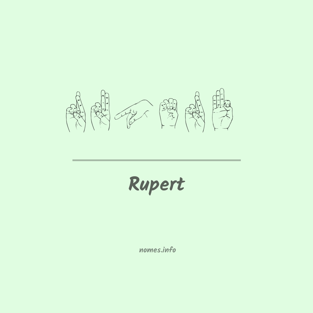 Rupert em Libras