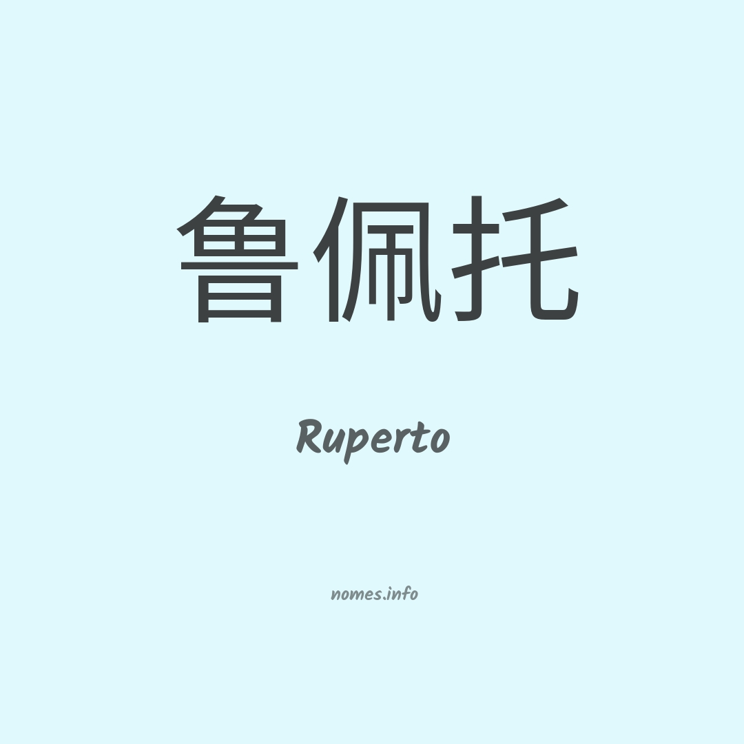 Ruperto em chinês