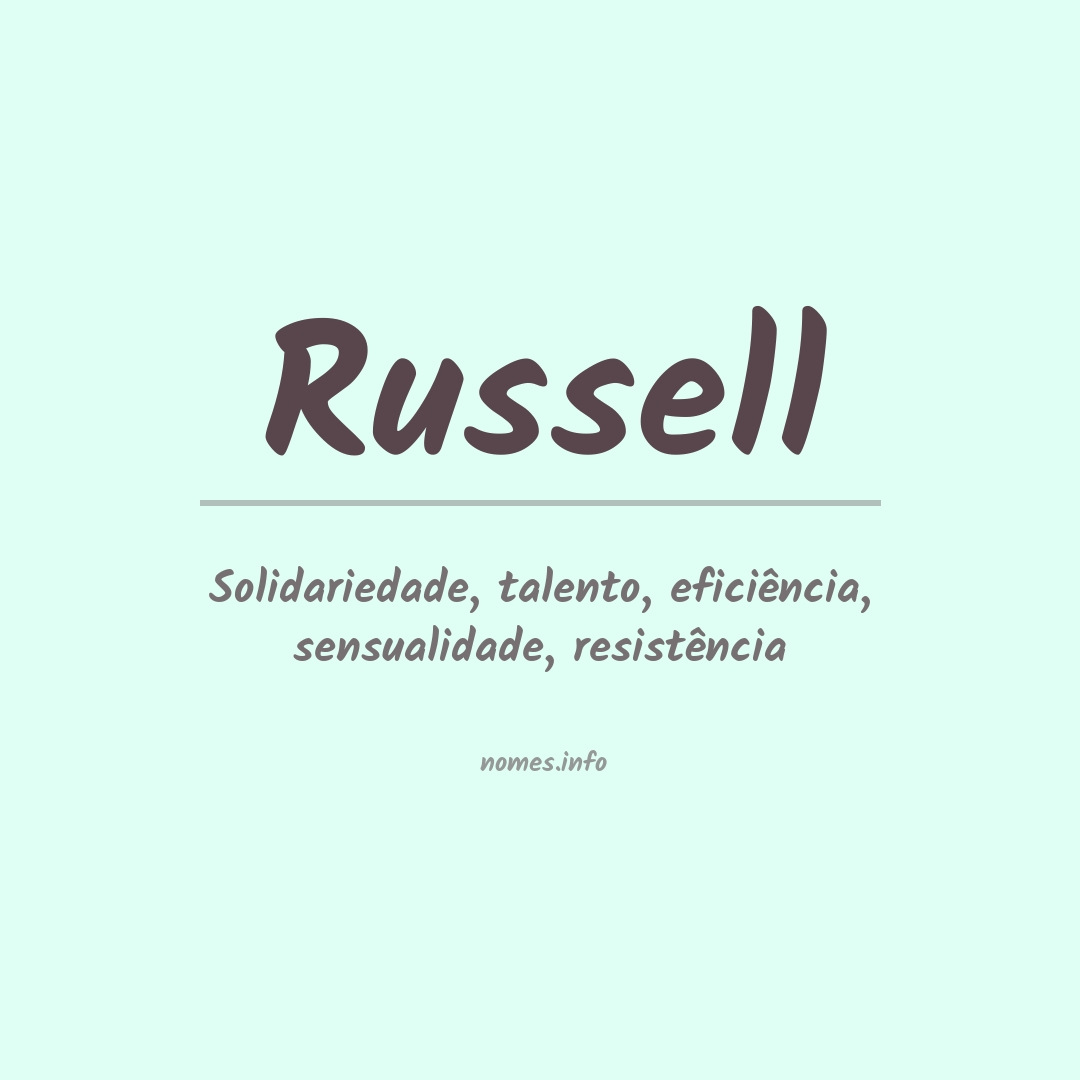 Significado do nome Russell
