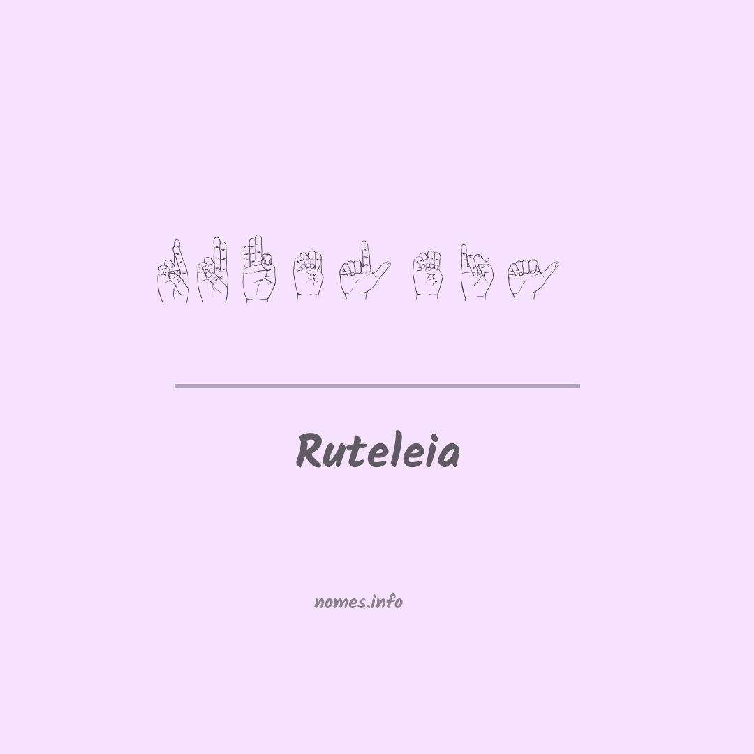 Ruteleia em Libras