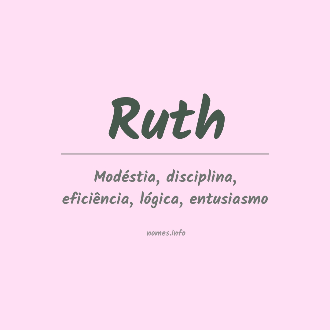 Significado do nome Ruth