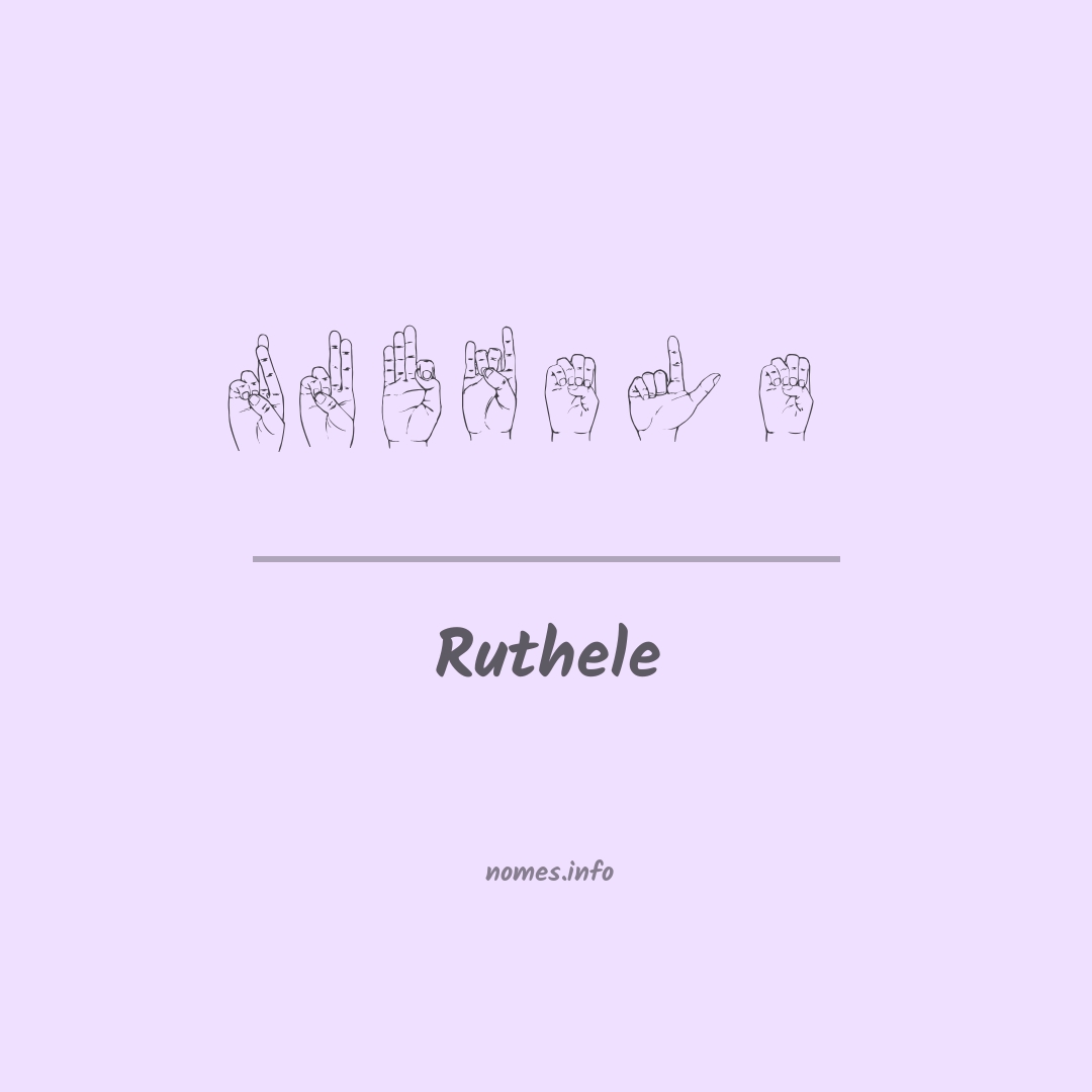 Ruthele em Libras