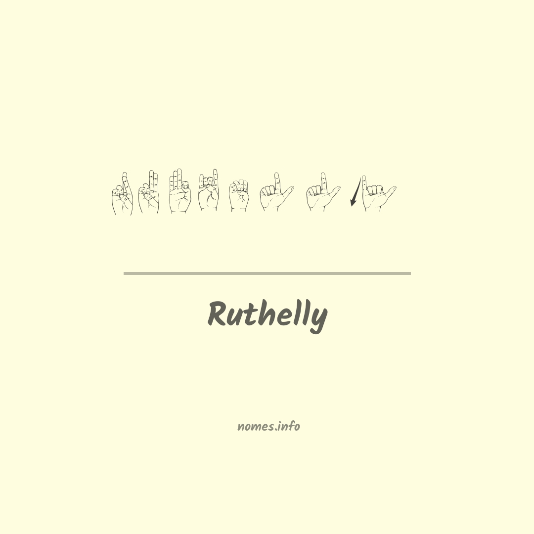 Ruthelly em Libras