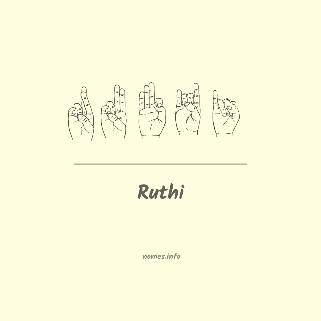 Ruthi em Libras Ruthi em Libras