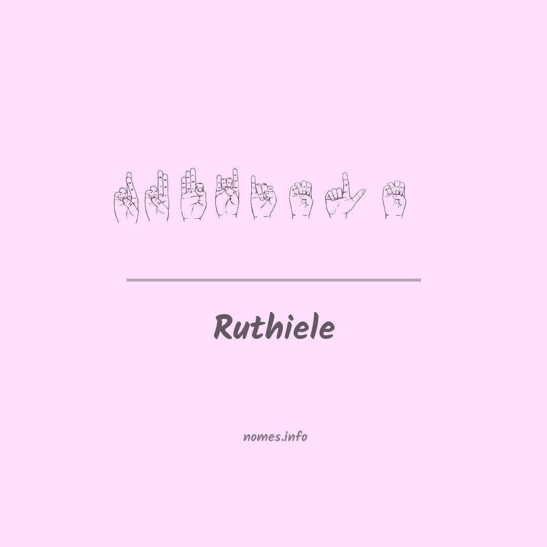 Ruthiele em Libras