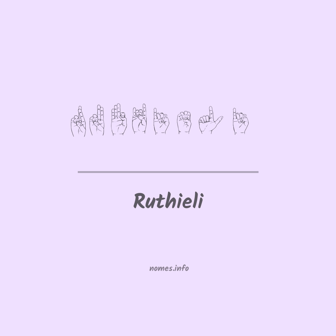 Ruthieli em Libras