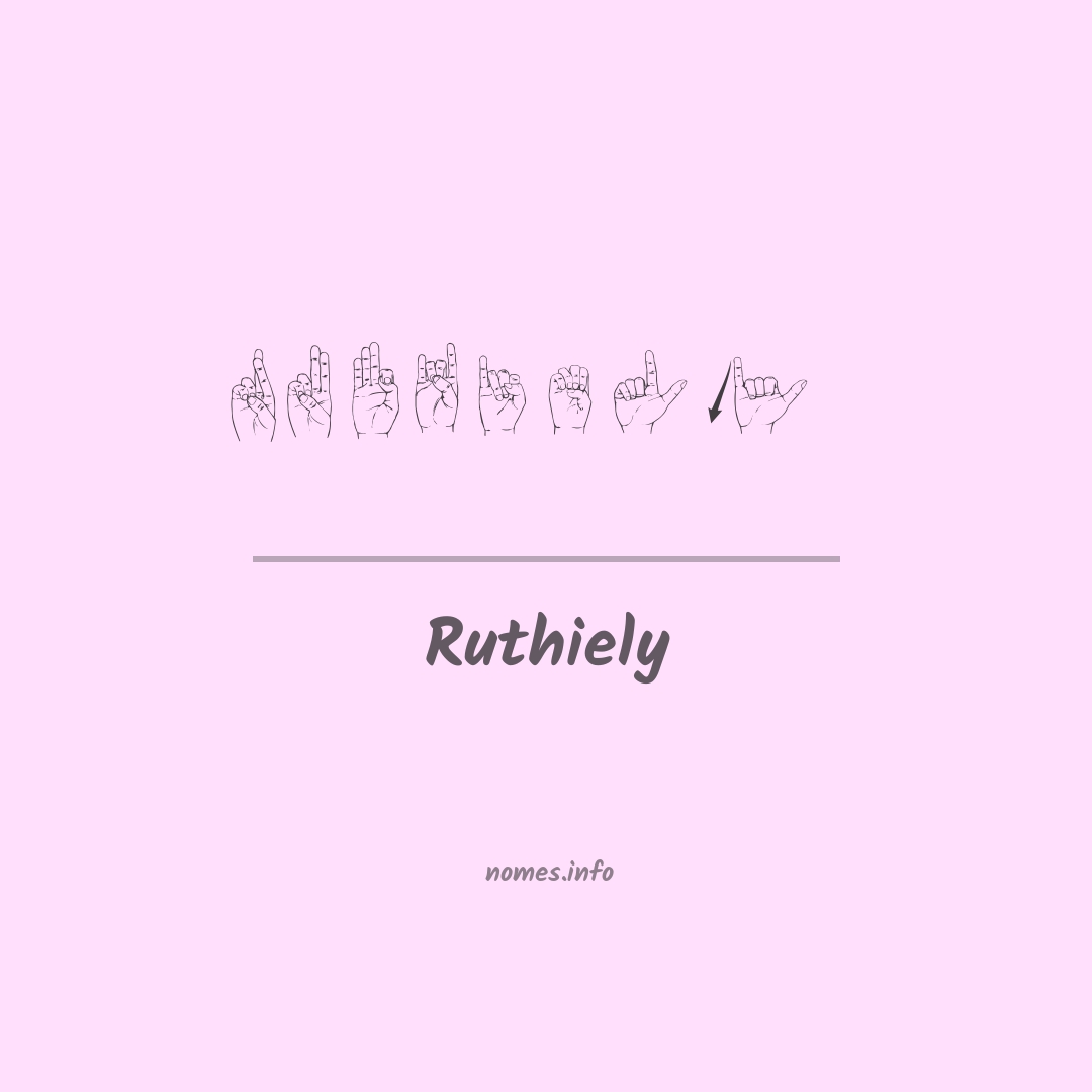 Ruthiely em Libras