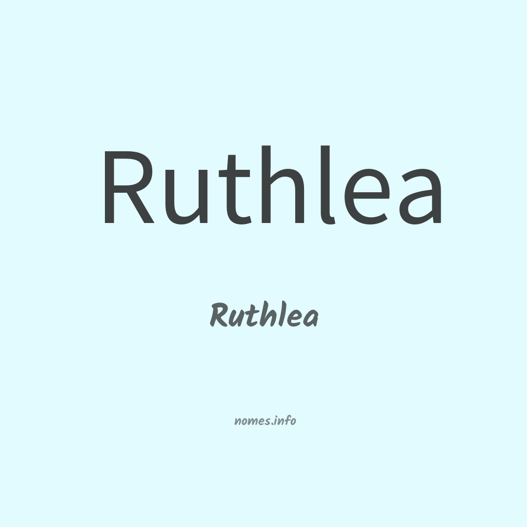 Ruthlea em chinês