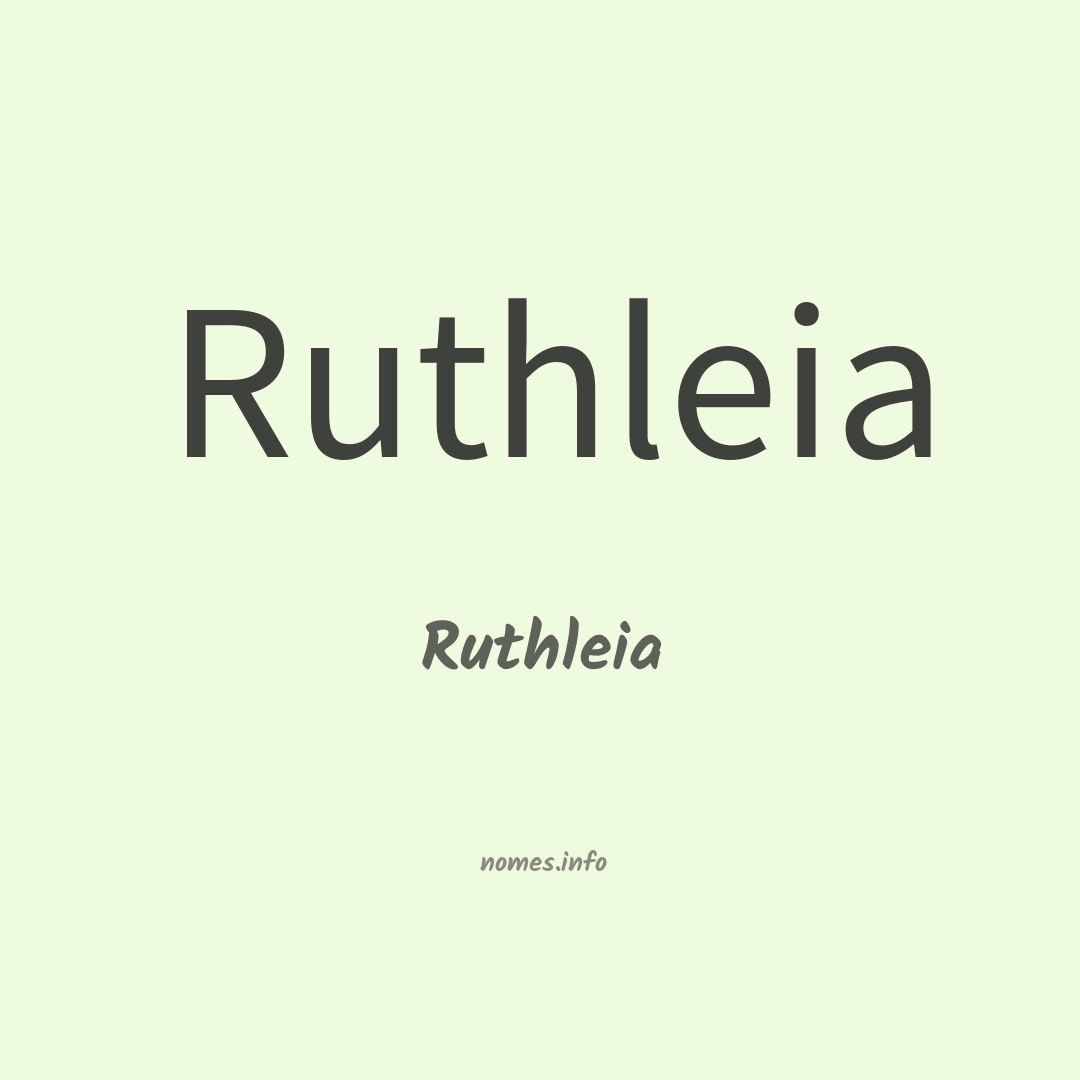 Ruthleia em chinês