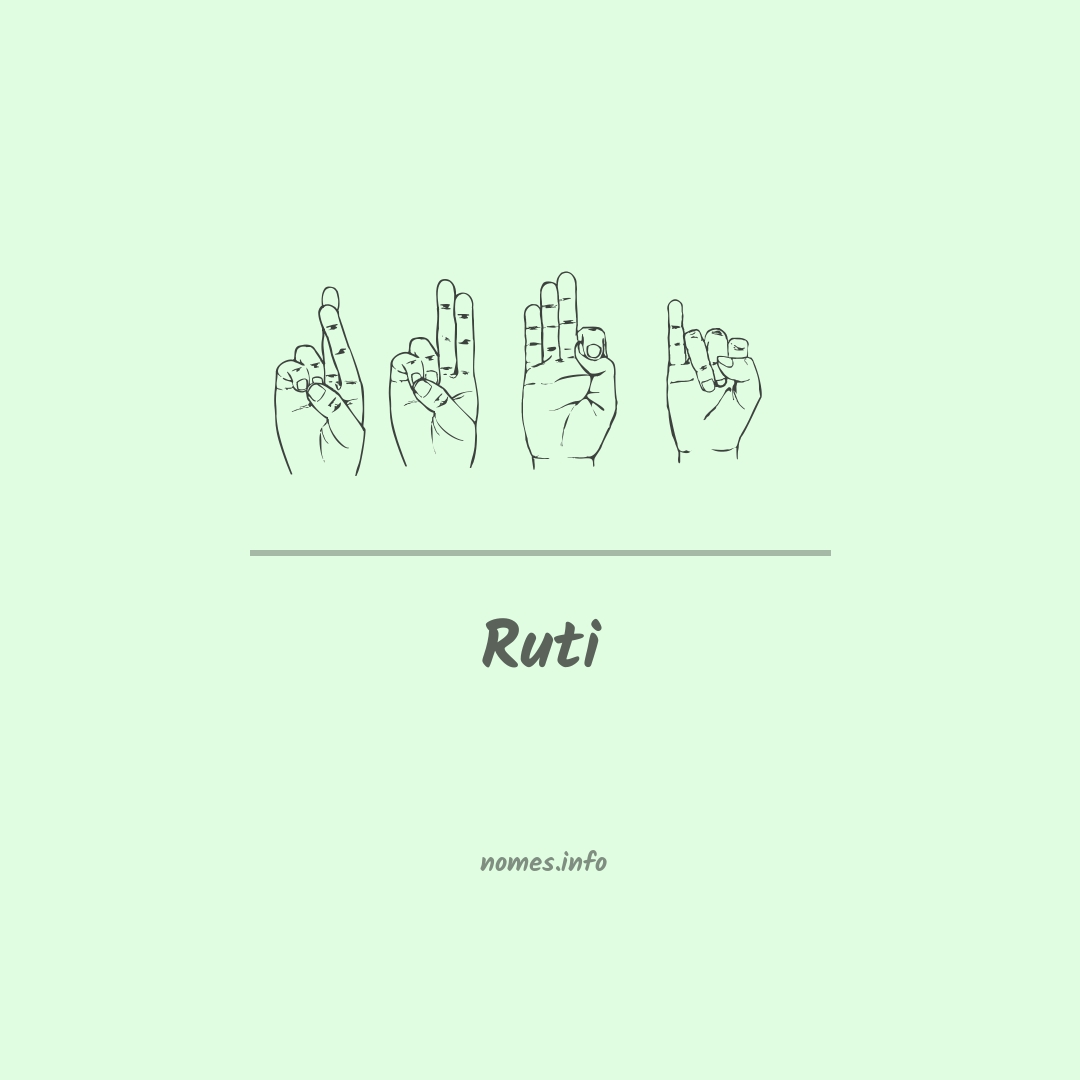 Ruti em Libras Ruti em Libras