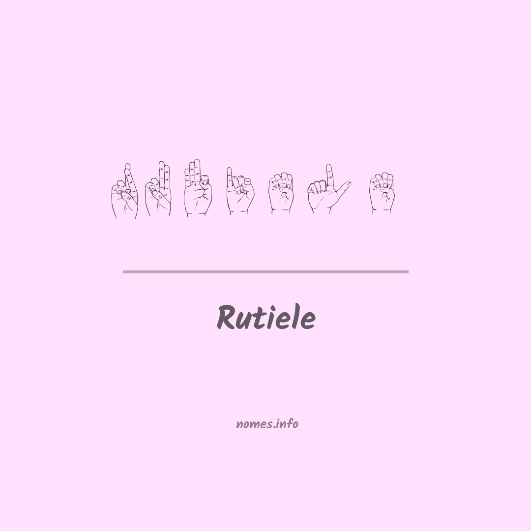 Rutiele em Libras