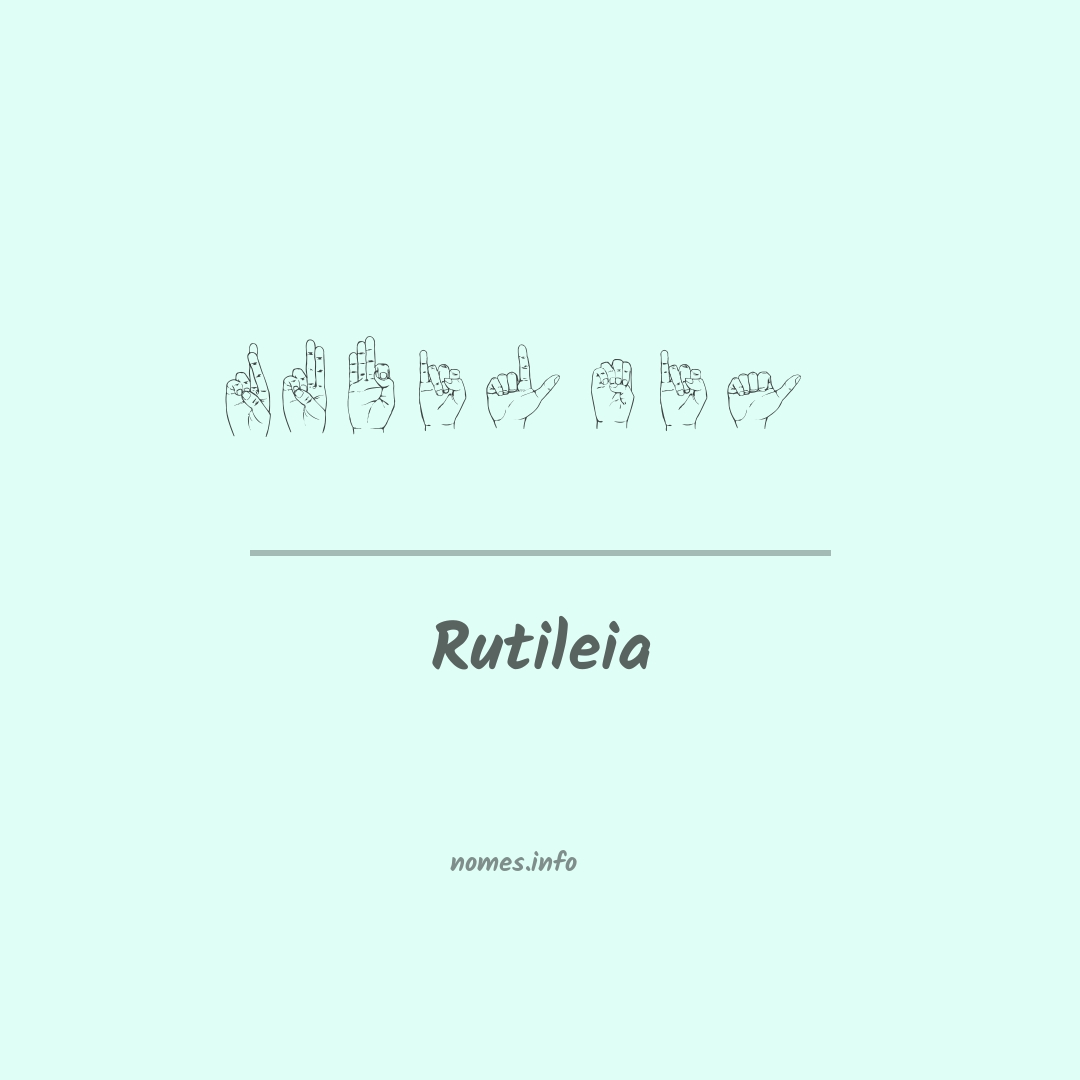 Rutileia em Libras