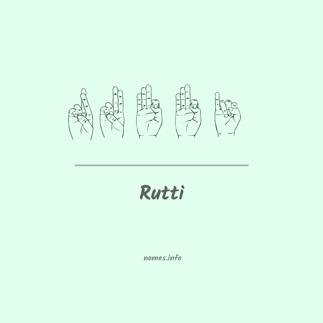 Rutti em Libras