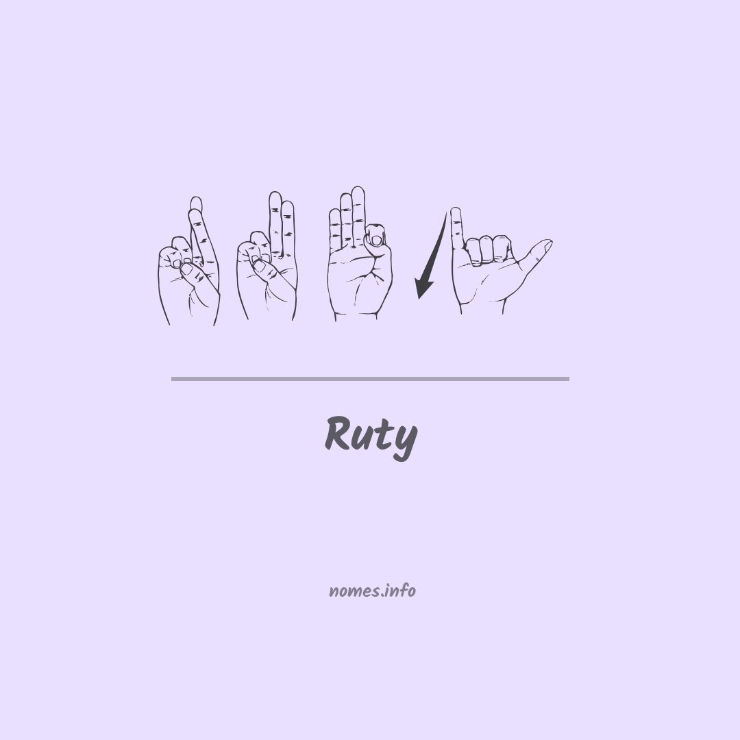 Ruty em Libras Ruty em Libras