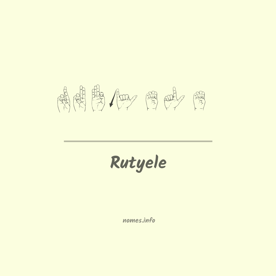 Rutyele em Libras