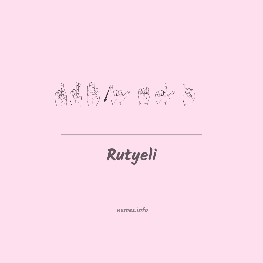 Rutyeli em Libras