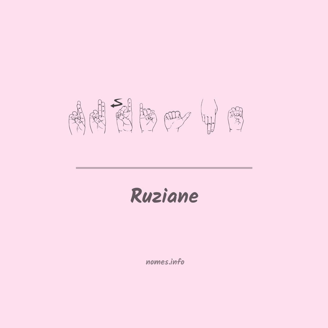 Ruziane em Libras