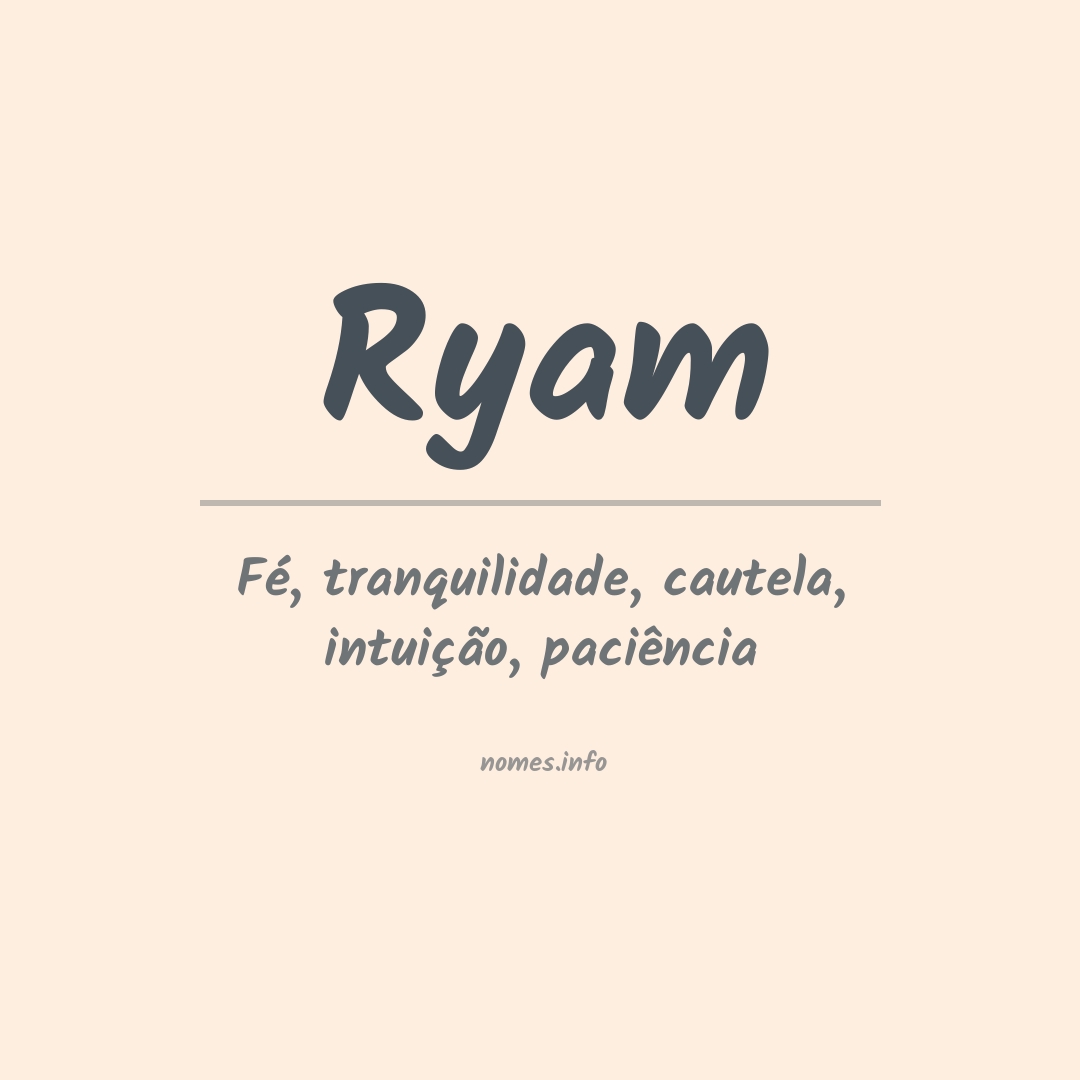 Significado do nome Ryam