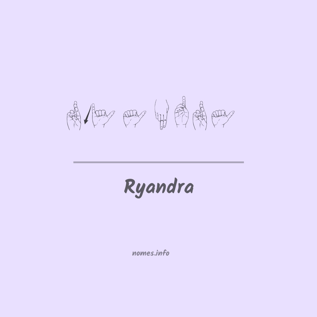 Ryandra em Libras
