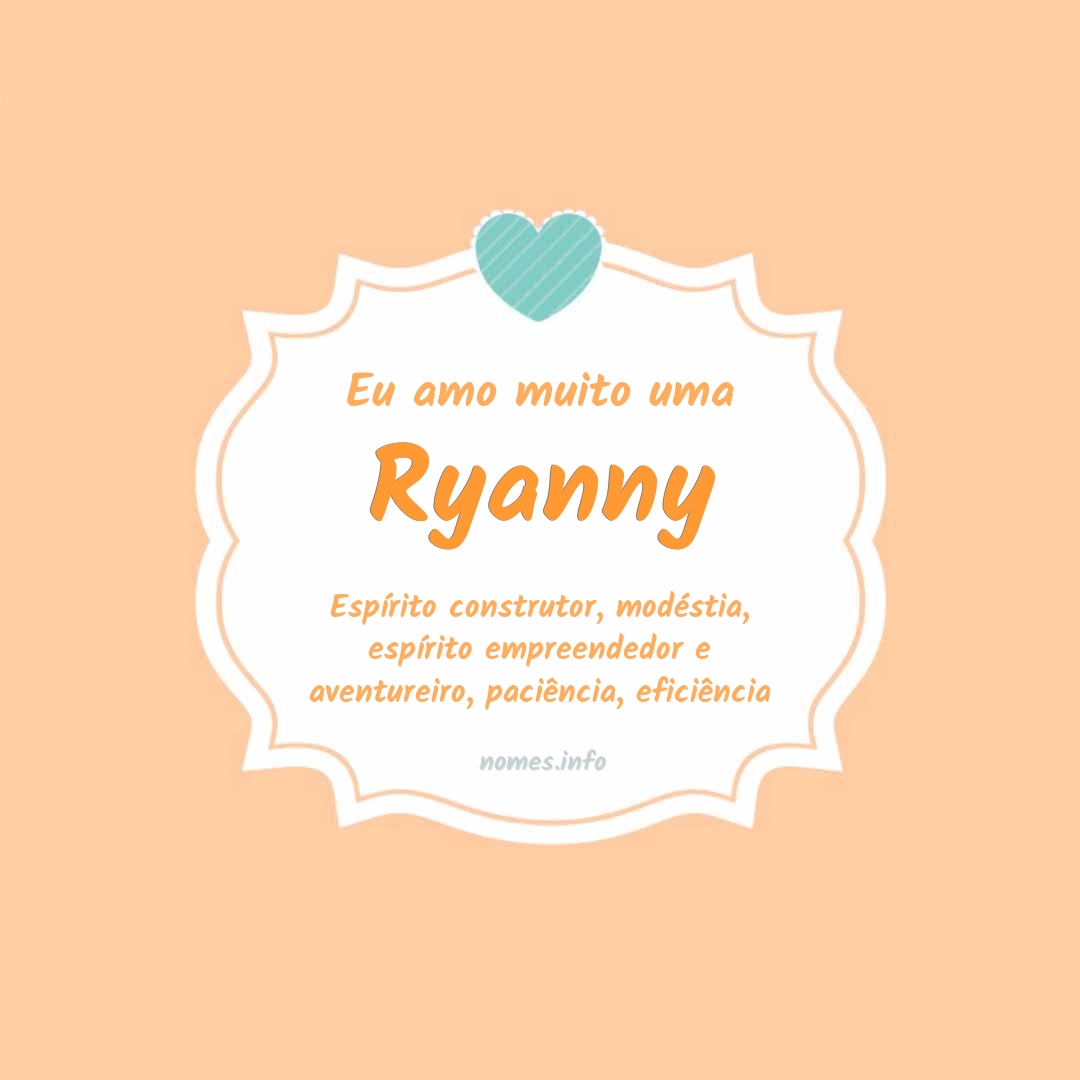 Eu amo muito Ryanny