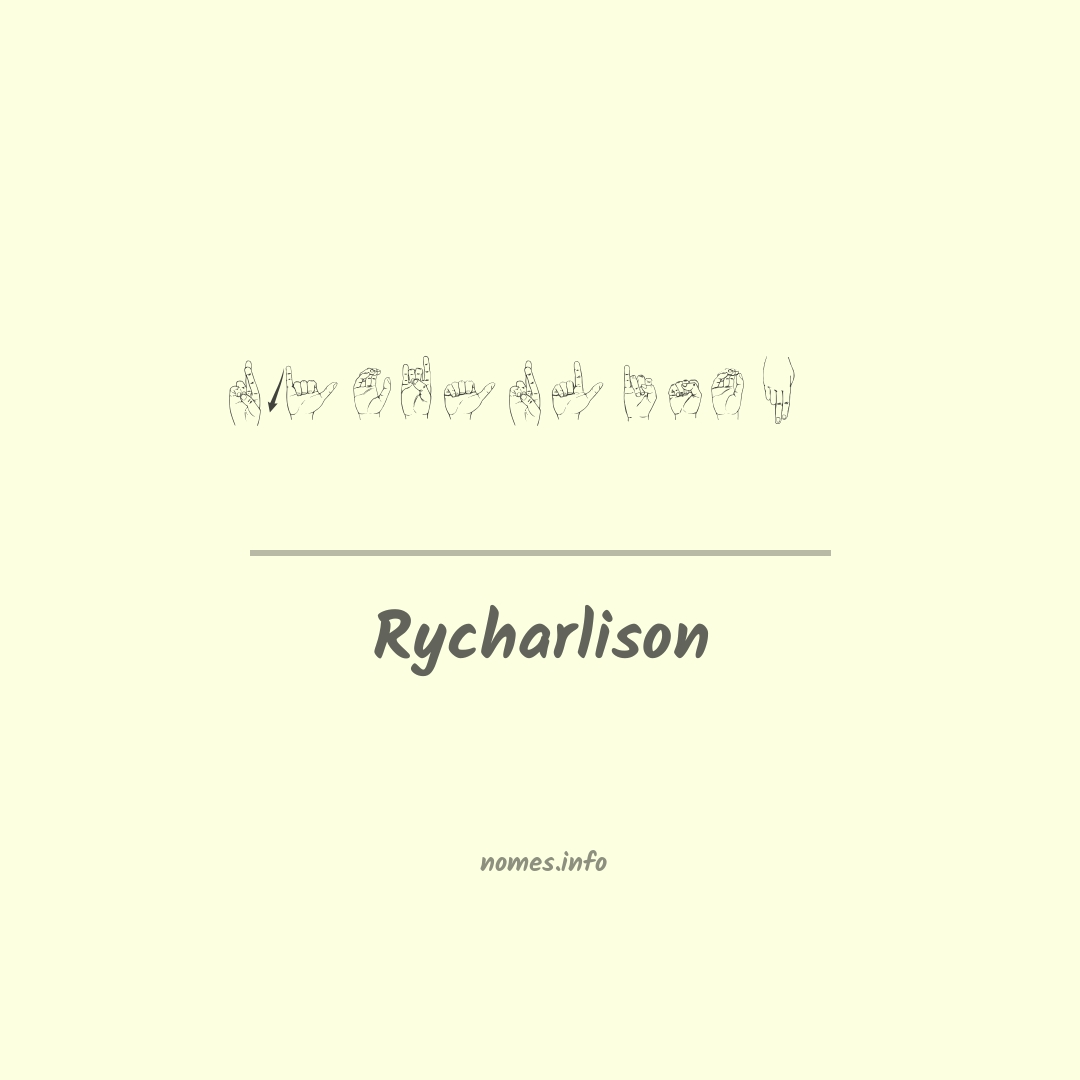 Rycharlison em Libras