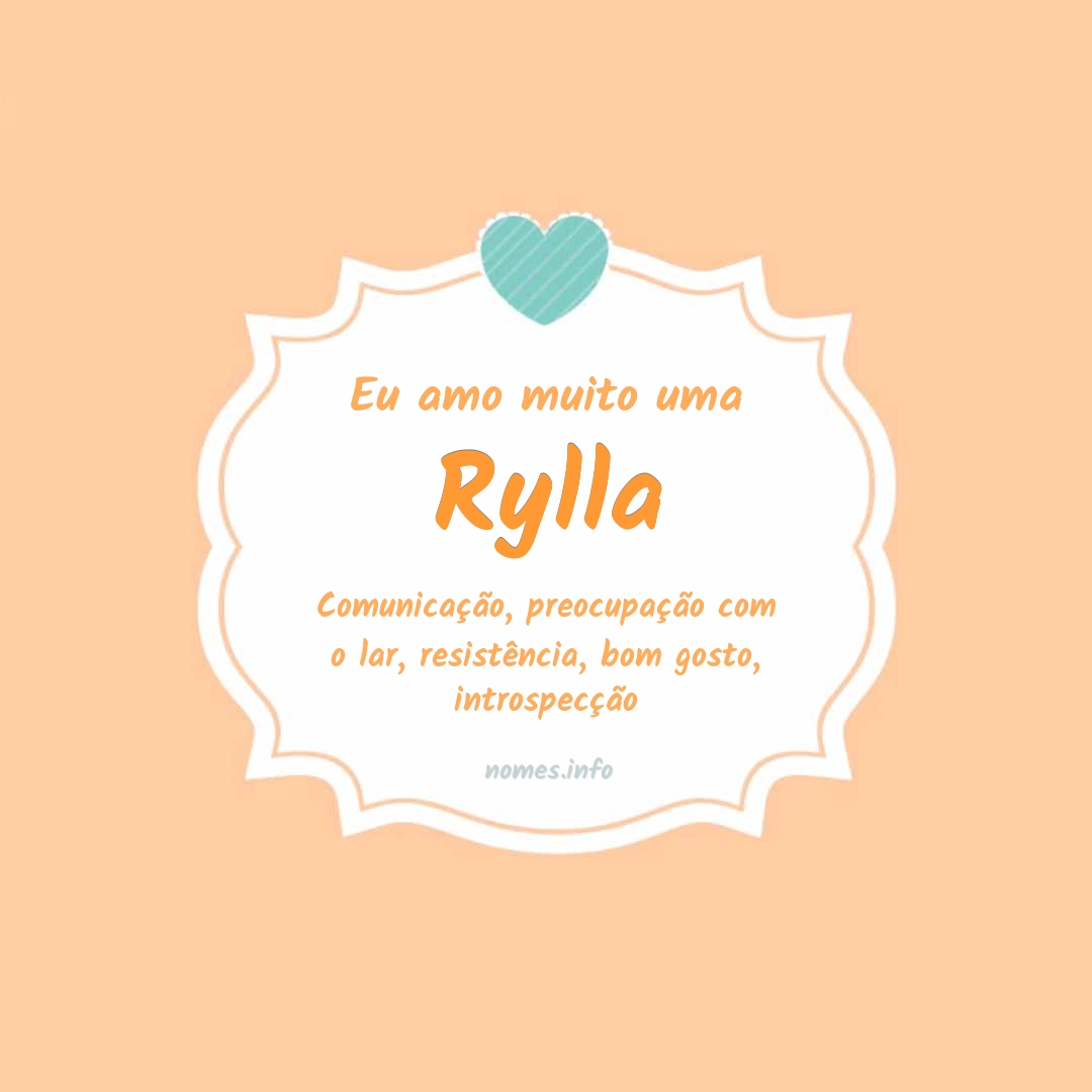 Eu amo muito Rylla