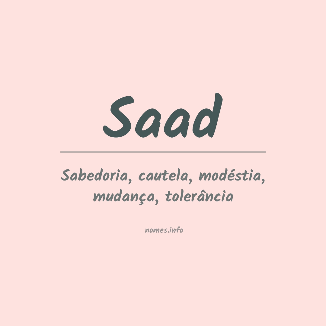 Significado do nome Saad