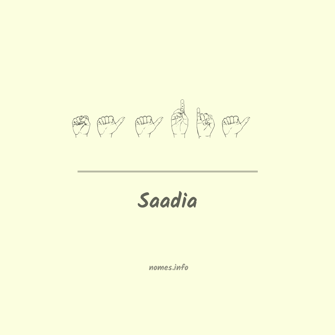 Saadia em Libras Saadia em Libras