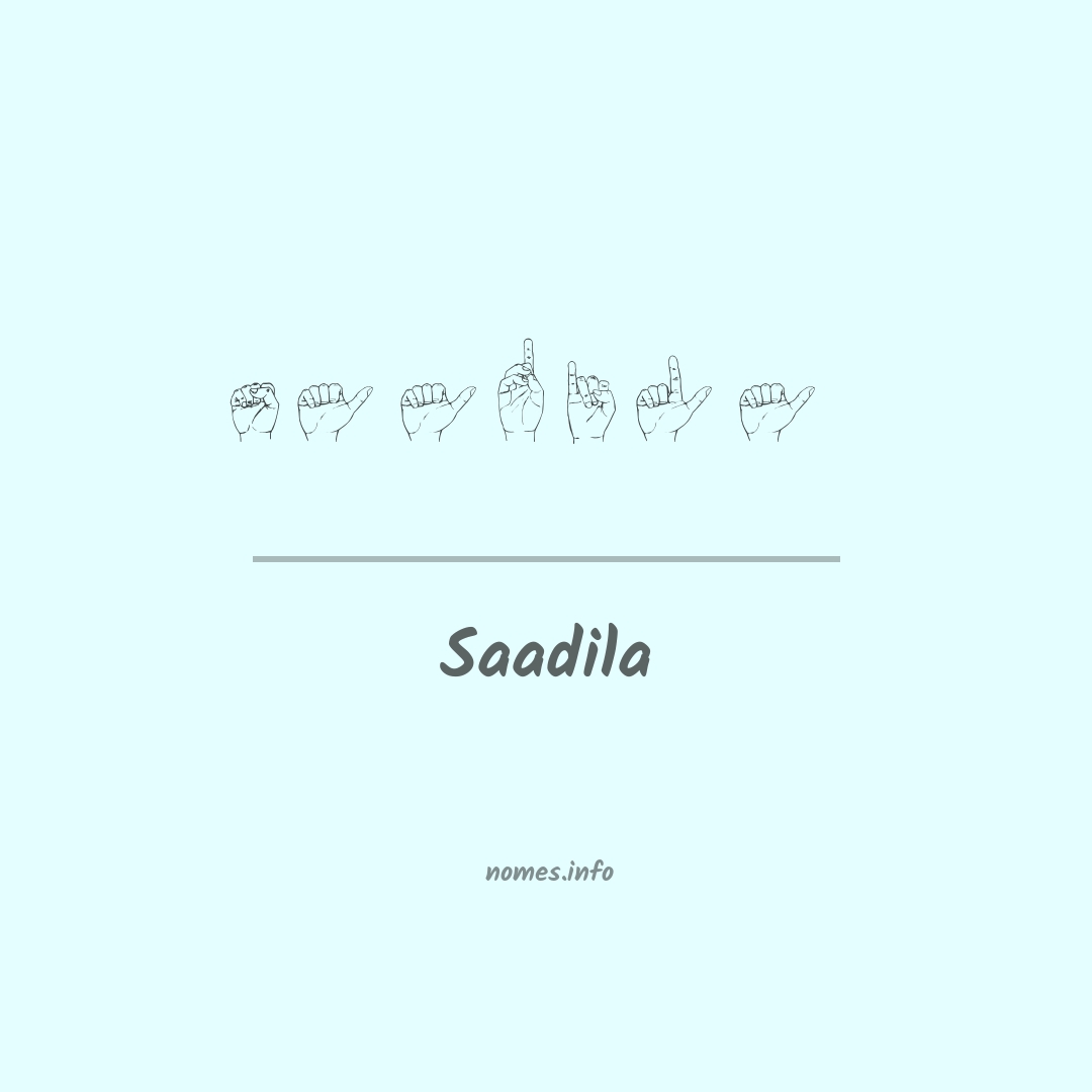 Saadila em Libras