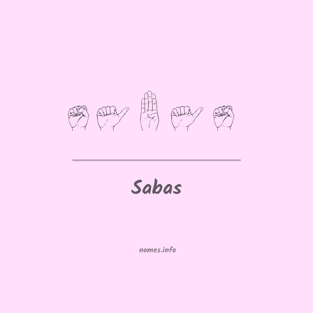 Sabas em Libras Sabas em Libras