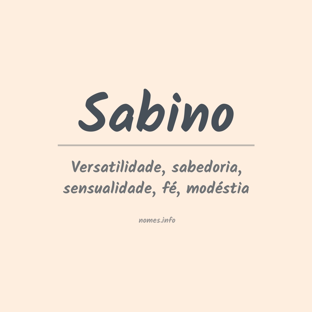 Significado do nome Sabino