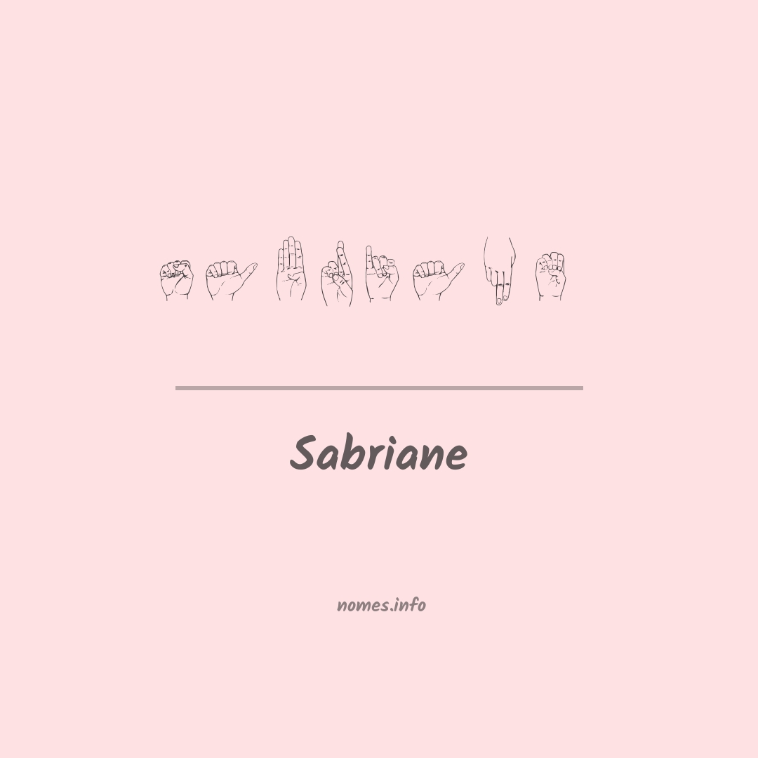 Sabriane em Libras