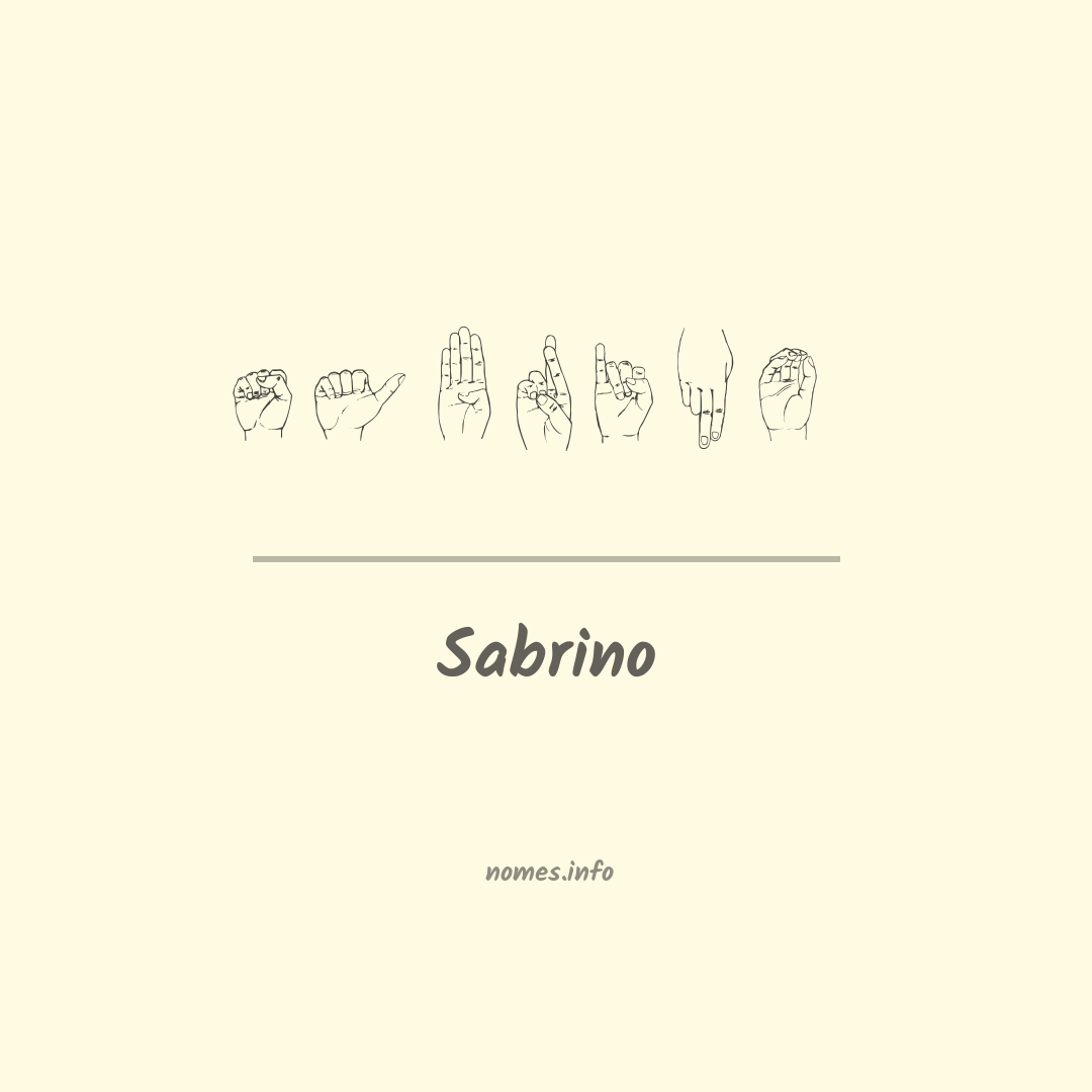 Sabrino em Libras