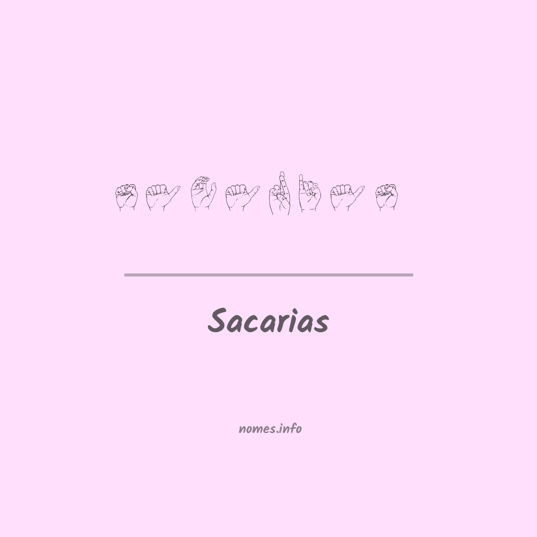 Sacarias em Libras