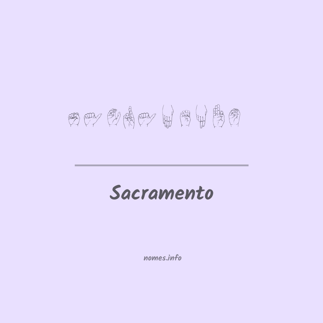 Sacramento em Libras