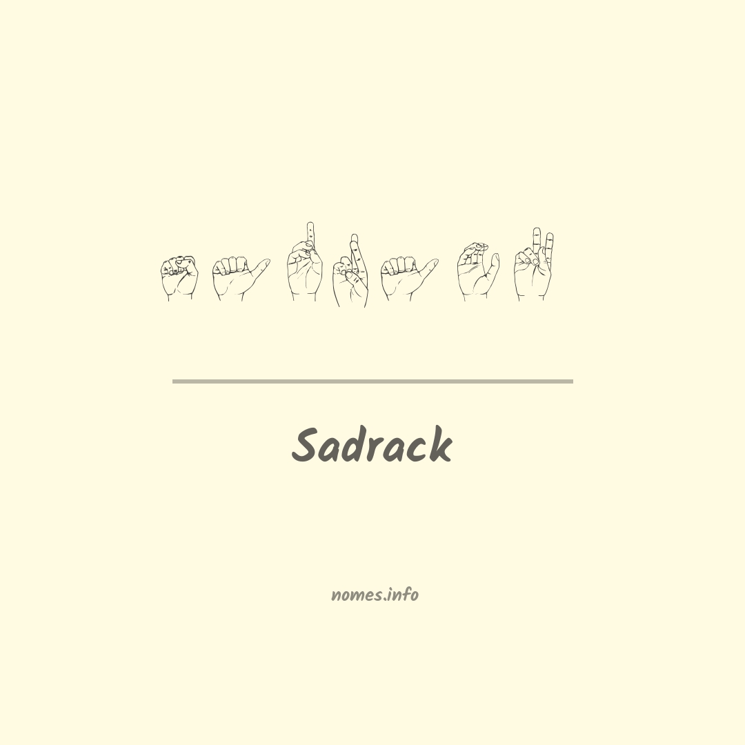Sadrack em Libras