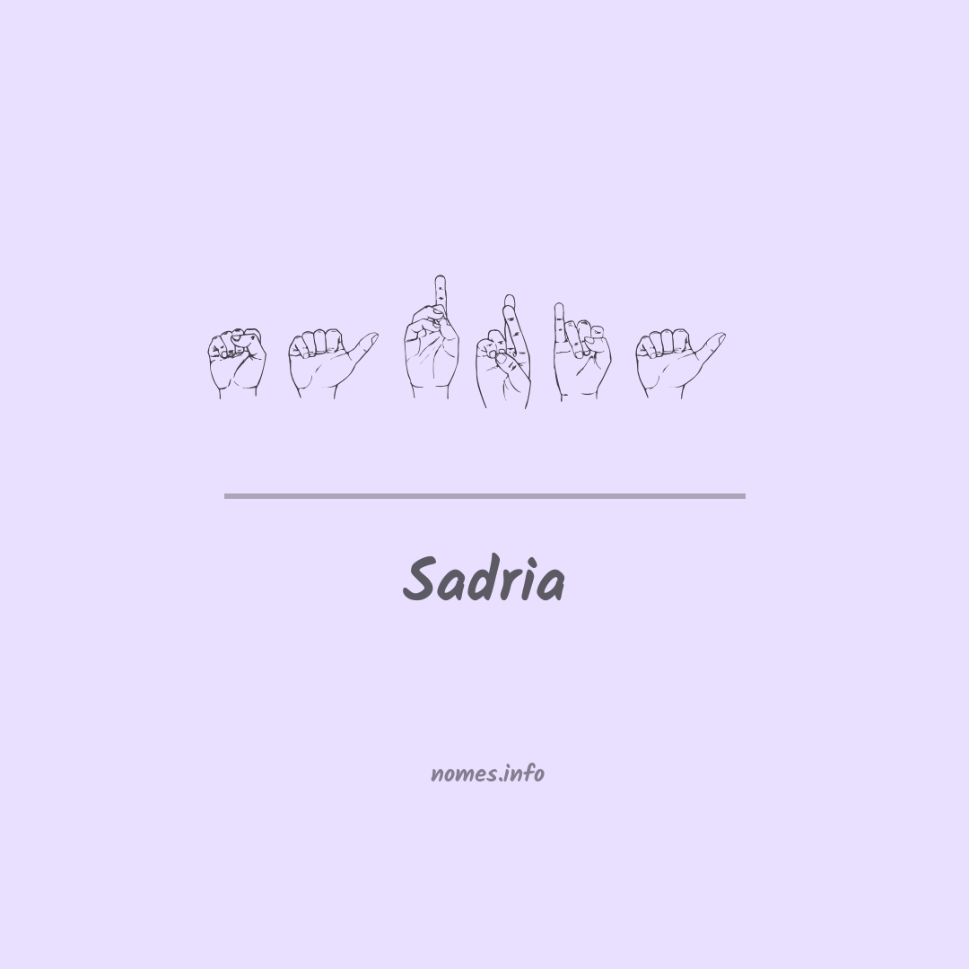 Sadria em Libras