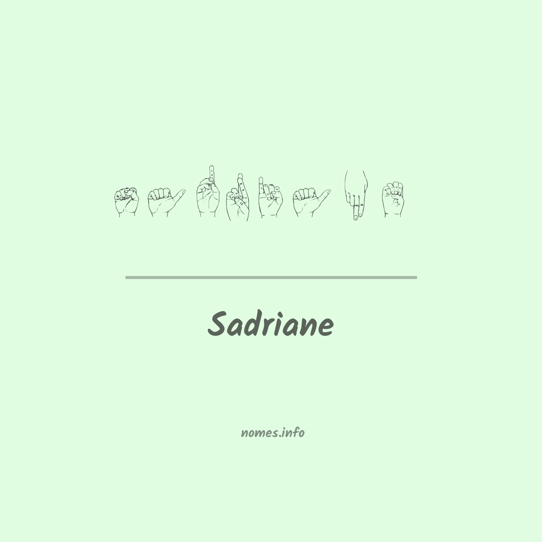 Sadriane em Libras Sadriane em Libras